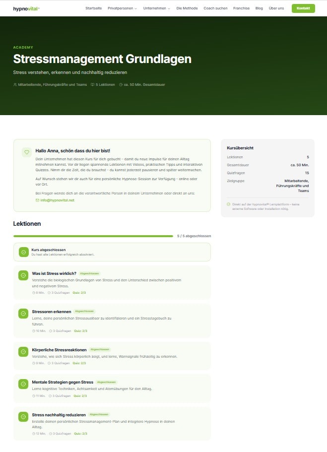 Teilnehmer Ansicht